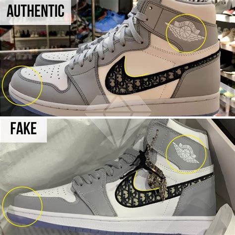 air jordan 1 dior fake vs real|Dior jordan 1s forged.